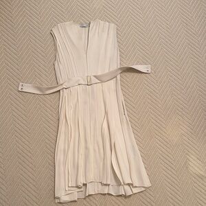 Proenza Schouler Cream crepe Midi Dress 2/4